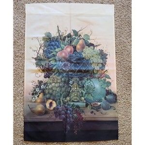 Grapes Fruit Lawn Yard Garden Flag 24 X 36 Peaches Pears Autumn Thanksgiving